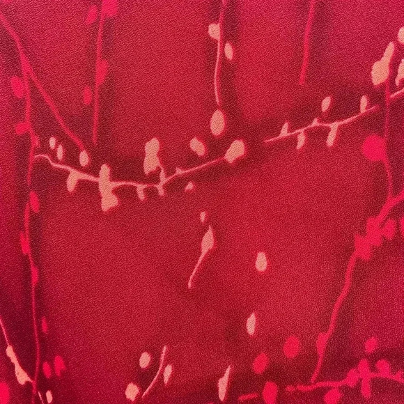 Red maxi dress tank style sleeveless lined sz 14 lined - Picture 11 of 11